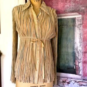 90's Catherine Malandrino romance sexy arty top